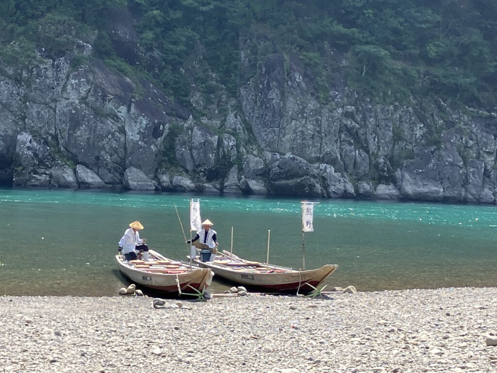 熊野古道 熊野川 川舟下り 乗船