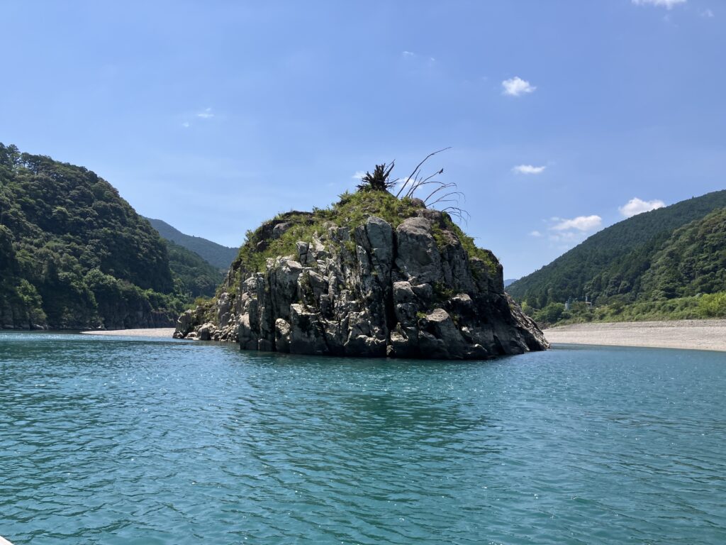 熊野古道 熊野川 川舟下り 昼嶋